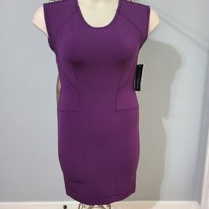 NWT French Connection Purple‎ Contrast Zipper Bodycon Dress Size 10